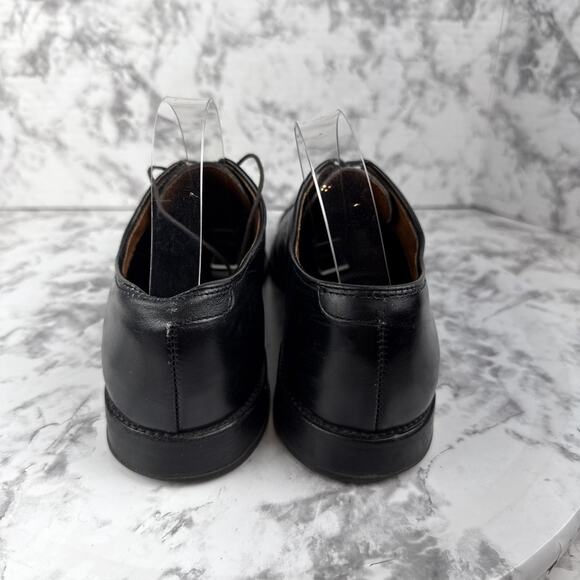 Allen Edmonds Mens Cap Toe Black Leather Oxford Dress Shoe Size 11 Lace Up - Picture 4 of 10